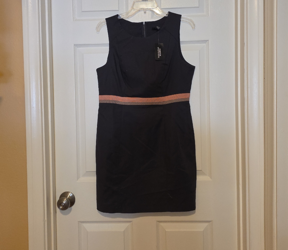 Forever 21 Dark Gray Mini Dress with Pink Stripe